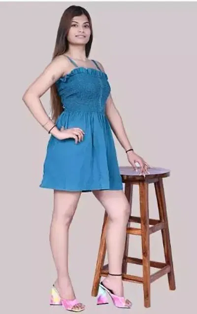 Blue Smocking dresses