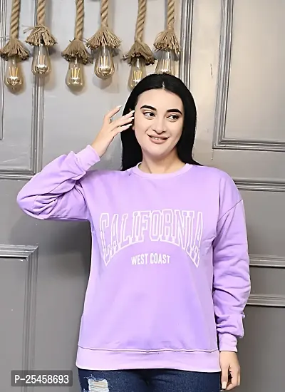 Woman Lavender Fleece Sweatshirt