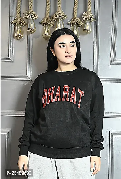 Woman Black Winter Sweatshirt-Bharat-thumb0
