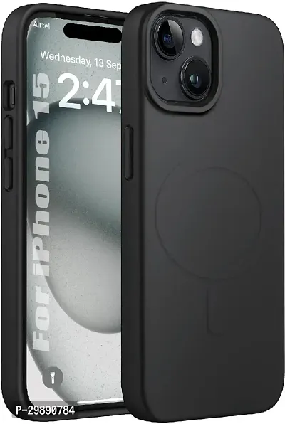 Stylish Black Silicon Back Cover for Iphone