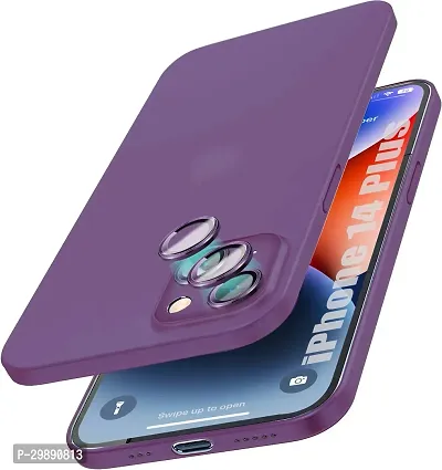 Stylish Purple Silicon Back Cover for Iphone