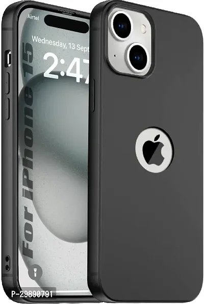 Stylish Black Silicon Back Cover for Iphone