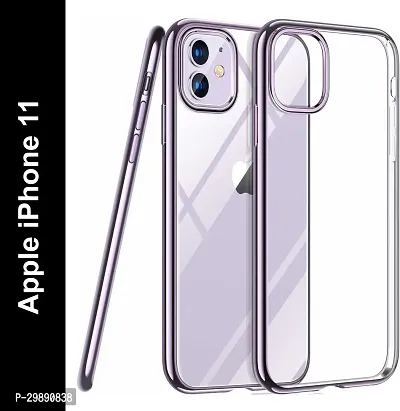 Stylish Silver Silicon Back Cover for Iphone