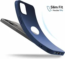 Stylish Blue Silicon Back Cover for Iphone-thumb2