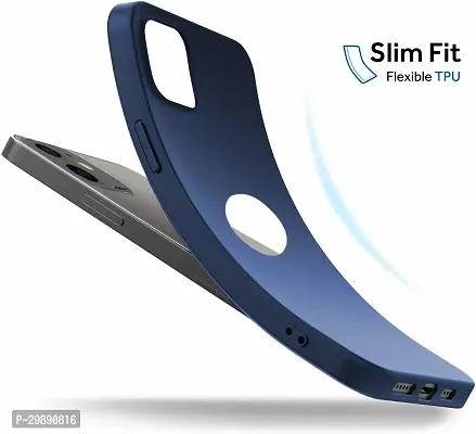 Stylish Blue Silicon Back Cover for Iphone-thumb3