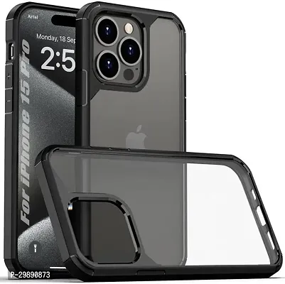 Stylish Black Polycarbonate Back Cover for Iphone-thumb0