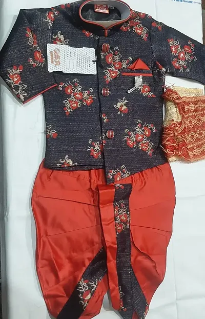 Stylish Cotton Blend Sherwani For Boy