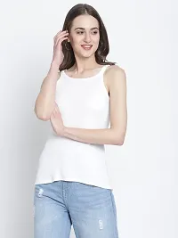 moonaah Women White Cotton T-Shirt(TEE-2328)-thumb1