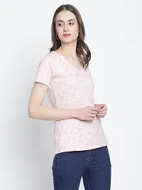 moonaah Women Multicolor Cotton T-Shirt(TEE-2324)-thumb4