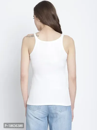 moonaah Women White Cotton T-Shirt(TEE-2328)-thumb3