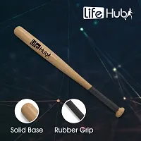 LIFE HUB Baseball bat Heavy Duty for Men Women, Popular Willow Baseball Bat, Basebat (32 inch)-thumb1