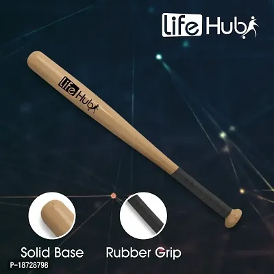 LIFE HUB Baseball bat Heavy Duty for Men Women, Popular Willow Baseball Bat, Basebat (32 inch)-thumb2