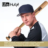 LIFE HUB Baseball bat Heavy Duty for Men Women, Popular Willow Baseball Bat, Basebat (32 inch)-thumb3