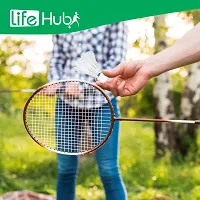 Life Hub Badminton Feather Shuttlecock (White) - Pack of 10-thumb4