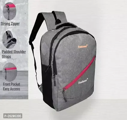 Stylish Grey  Backpack For Men-thumb0