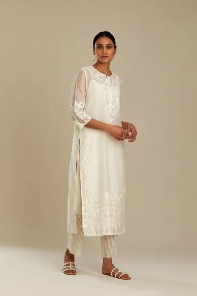 Stylish Cotton Kurta With Pant