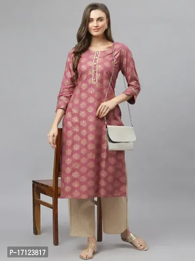 Stylish Women Cotton Kurta with Pant-thumb0