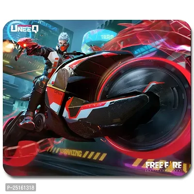 UneeQ Free Fire Gaming Mouse Pad for Laptop, Notebook, Gaming Computer | Anti-Skid Base Gaming Mousepad-thumb0