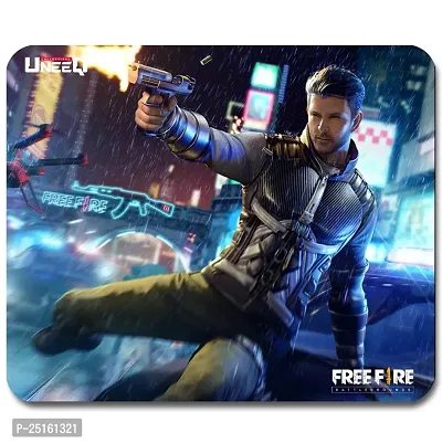 UneeQ Free Fire Gaming Mouse Pad for Laptop, Notebook, Gaming Computer | Anti-Skid Base Gaming Mousepad-thumb0