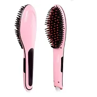 Keepbro Fast Hair Straightener Brush Women with Temperature (Multicolor)-thumb1