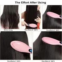 Keepbro Hair Straightener,Hair Straightening Brush Professional Silky Straight Detangling Styles Electric Hair Comb Anion Hair Massager-thumb4