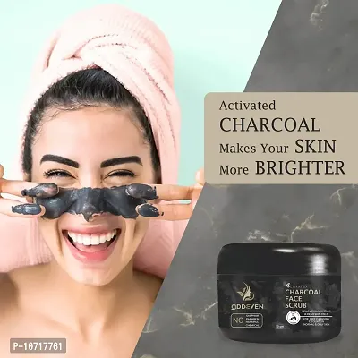 Trendy Activated Charcoal Face Scrub - Blackhead And Tan Removal Scrub-thumb2