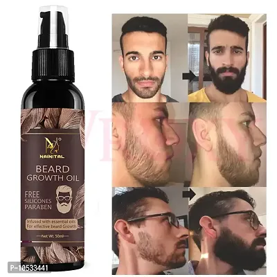 NAINITAL  Beard Growth Oil For Men Fast Growth Advanced   50 ML ( PACK OF 1 ) Hair Oil  (50 ml)-thumb0