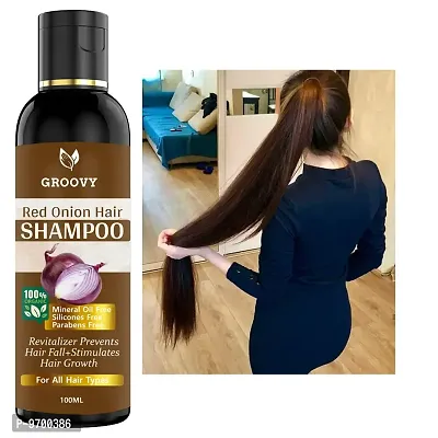 Onion Black Seed Hair Shampoo - With Comb Applicator - Controls Hair Fall and Regrowth Hair - No Mineral Oil, Silicones, Cooking Oil and Synthetic Fragrance Hair Shampoo 100ML-thumb0