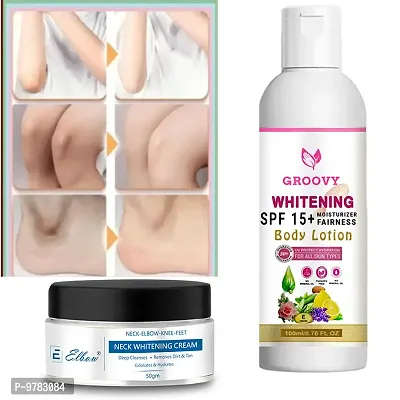 All Type Of Skin Body Lotion Anti Aging Long Lasting Moisturization For Healthy , Glowing Skin (100 Ml) With Whitening Cream Pack Of 2