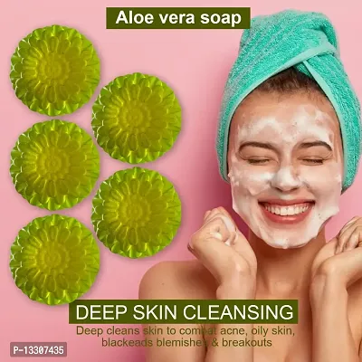 Aloe Vera Radiant Bathing Soap -100 Grams Each, Pack Of 5