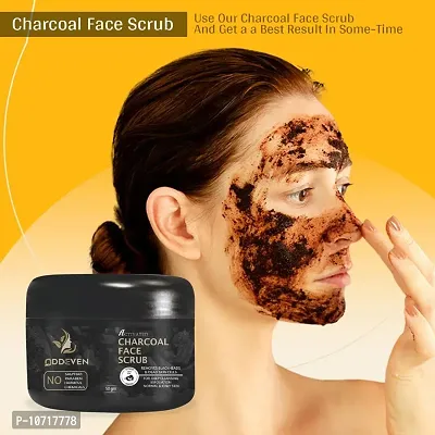 Trendy Charcoal Face Scrub For Blackheads - Whiteheads - Oil Control - Deep Exfoliation Scrub-thumb0