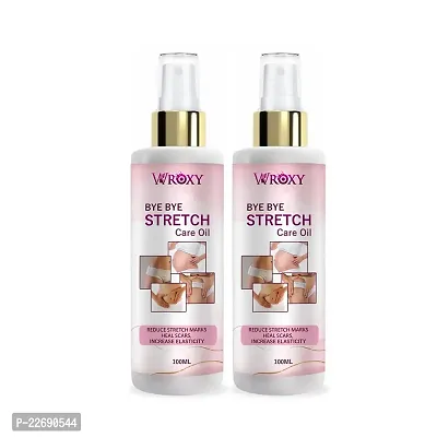 Wroxy Stretch Marks Oil - Reduce Pregnancy Stretch Mark, Scars  Blemishes - for all Skin Types - 200ML (PACK OF 2)