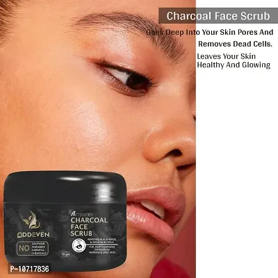 Trendy Charcoal Scrub - Dead Skin Remover - Paraben Free, For Men And Women-thumb0