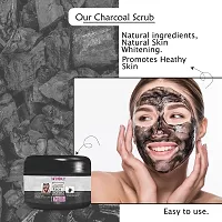 Wroxy Charcoal Face Scrub for Oily and Normal skin, with Charcoal and Walnut for Deep Exfoliation - 100 GM (PACK OF 2)-thumb2