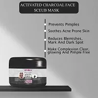 Wroxy Charcoal Face Scrub for Oily and Normal skin, with Charcoal and Walnut for Deep Exfoliation - 100 GM (PACK OF 2)-thumb1