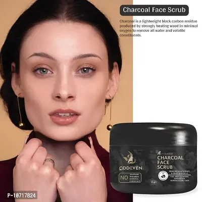 Trendy Charcoal Scrub For Anti Acne, Blackhead Remover For Oily Skin Scrub-thumb0