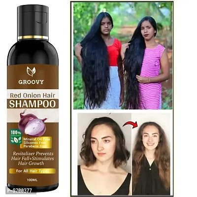 Premium Onion MethiFenugreek Shampoo Help For Rapid Hair Growth,Anti Hair Fall,Split Hair And Promotes Softer and Shinier Hair 100ML-thumb0