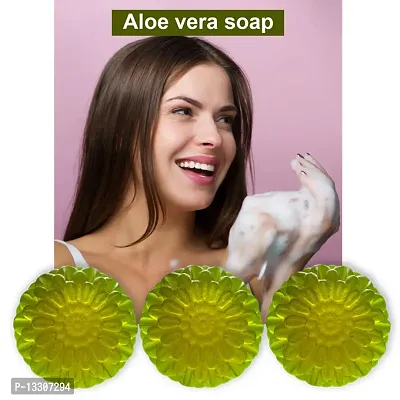 Aloe Vera Soap With Argan Oil-100 Grams Each, Pack Of 3-thumb0