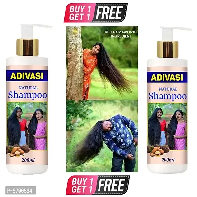 Adivasi Mahashri Harbal Ayurvedic Products Adivasi Mahashri Neelambari Herbal Pure Shampoo, 200 MLBuy 1 Get 1 Free-thumb0