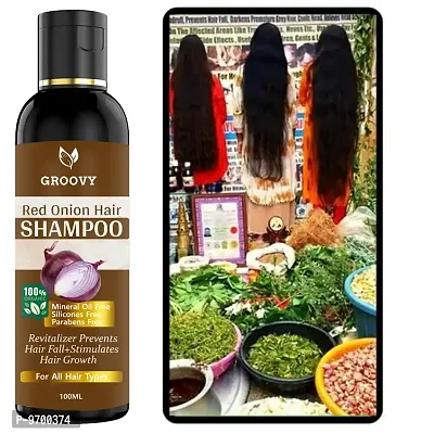 &nbsp;Red Onion Hair Shampooo&nbsp;Controls Hairfall and Promotes Growth - Hair Oil 100ML-thumb0