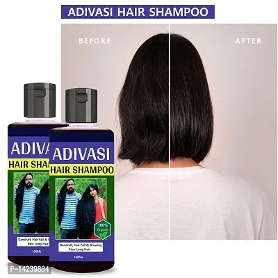 Adivasi neelambari Premium quality hair medicine shampoo for hair Regrowth - hair fall control - 100ML-thumb0