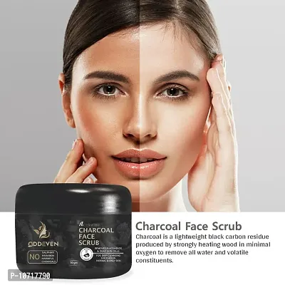 Trendy Men Charcoal Face Scrub For Oily And Normal Skin, For Blackheads - Tan Removal Scrub-thumb0