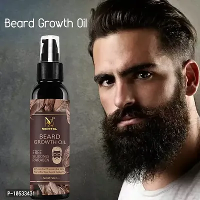NAINITAL 24 DAYS Beard Growth Oil for strong and healthy beard growth Hair Oil  (50 ml)-thumb0