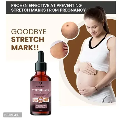Stretch Marks Oil Organic Body Stretch Mark Removal Oil | Anti Aging | Pregnancy Stretch Mark Removal Oil| Scar Removal | Anti Wrinkle | Skin Hydration 40 Ml-thumb4