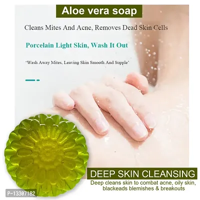 Fragrant Aloe Vera Soap With Floral Aroma For A Luxurious Bathing Experience -100 Grams-thumb0