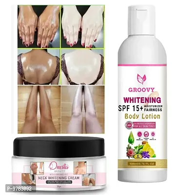 Whitening Body Lotion On Spf15+ Skin Lighten and Brightening Body Lotion Cream With Whitening Cream (100 Ml) Pack Of 1-thumb0