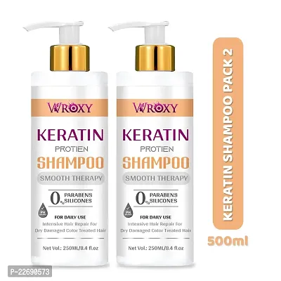 keratin protein with argan oil shampoo For Damaged and Weak Hair (500ML)