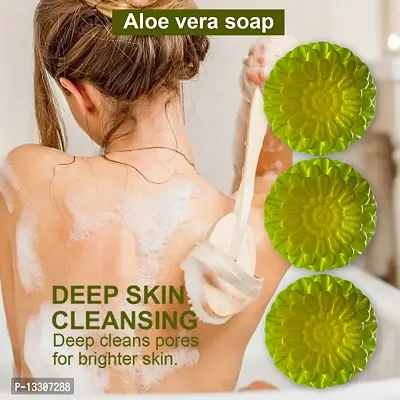 Aloe Vera Soap With Olive Oil-100 Grams Each, Pack Of 3-thumb0