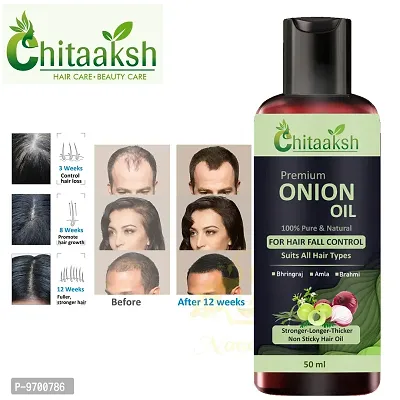 Red Onion Oil Help For Rapid Hair Growth,Anti Hair Fall,Split Hair And Promotes Softer and Shinier Hair 50ML,Pack Of 1 For Man And Woman.-thumb0