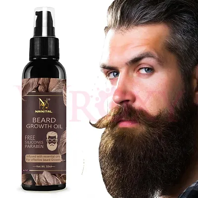 NAINITAL Godfather Lite Beard and Moustache Oil  50 ml   Non Sticky  Light Beard Oil for Men  Pleasant Fragrance   Ideal for daily use Nourishes and Strengthens Beard   Provides Shine to Beard   Prevents dry and flaky beard Hair Oil  (50 ml)